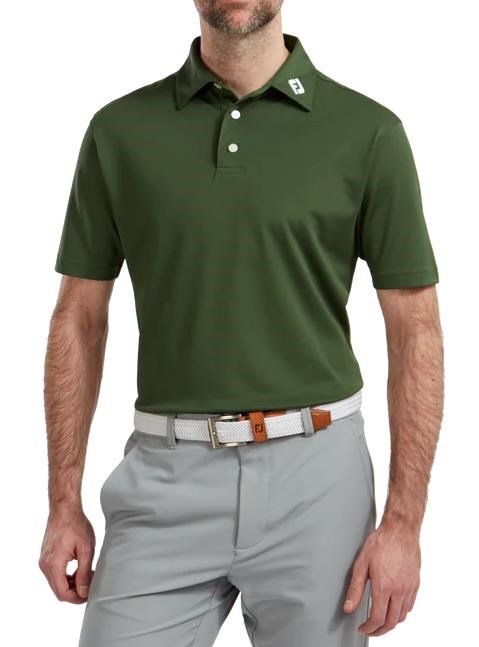 FootJoy Stretch Pique Solid Athletic Fit, Olive