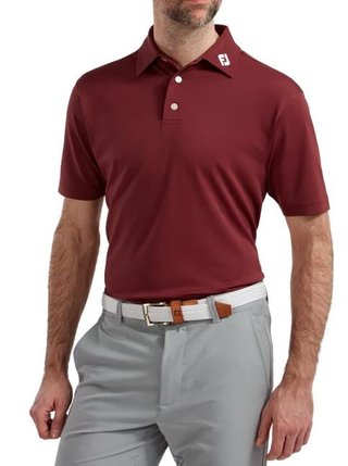 FootJoy Stretch Pique Solid Athletic Fit, maroon