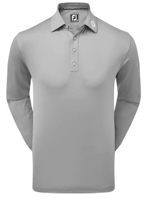 FootJoy Thermolite Herren Langarm-Polo, grau