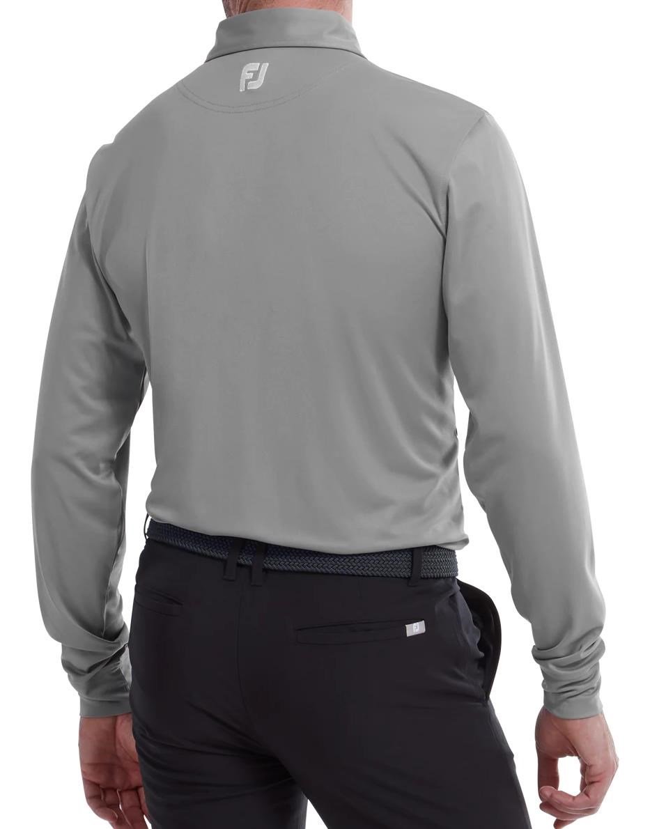 FootJoy Thermolite Herren Langarm-Polo, grau