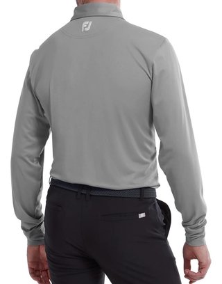 FootJoy Thermolite Herren Langarm-Polo, grau