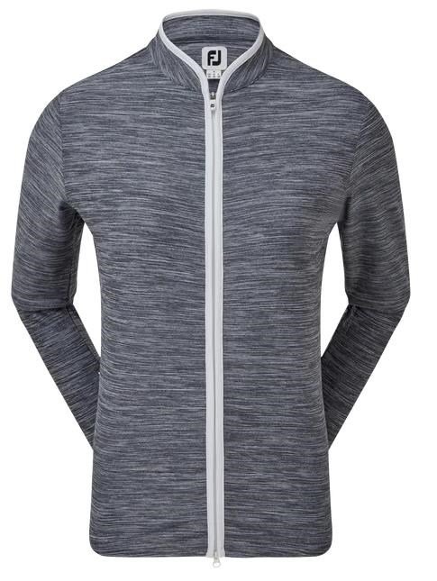 FootJoy Full Zip Space Dye Fleece Damen Sweatshirt, dunkelblau/weiss