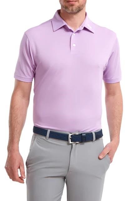 FootJoy Stretch Pique Solid Athletic Fit Herren Poloshirt, Lavendel