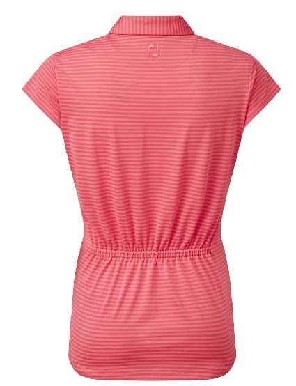 FootJoy Tonal Stripe Lisle Damen Poloshirt, coral