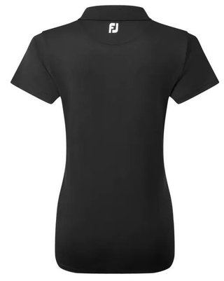FootJoy Stretch Pique Solid Damen Poloshirt, schwarz