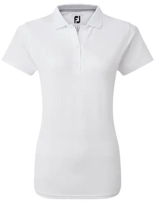 FootJoy Stretch Pique Solid Damen Poloshirt, weiss