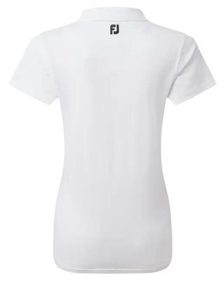 FootJoy Stretch Pique Solid Damen Poloshirt, weiss