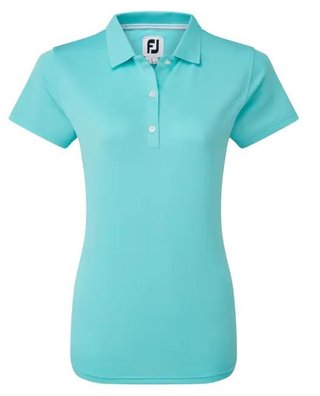 FootJoy Stretch Pique Solid Damen Poloshirt, aqua