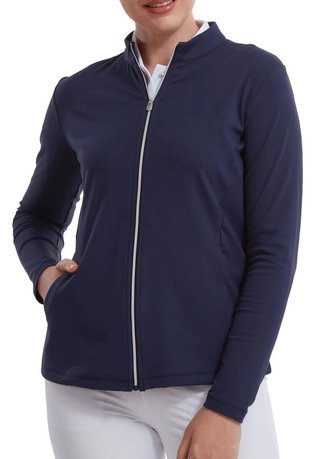 FootJoy Full-Zip Midlayer Damen Sweatshirt, dunkelblau