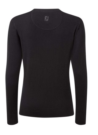 FootJoy Wool Blend V-Neck Damen Pullover, schwarz