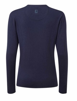 FootJoy Wool Blend V-Neck Damen Pullover, dunkelblau