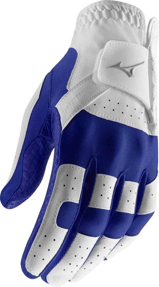 Mizuno Stretch Herren Handschuh, weiss/blau