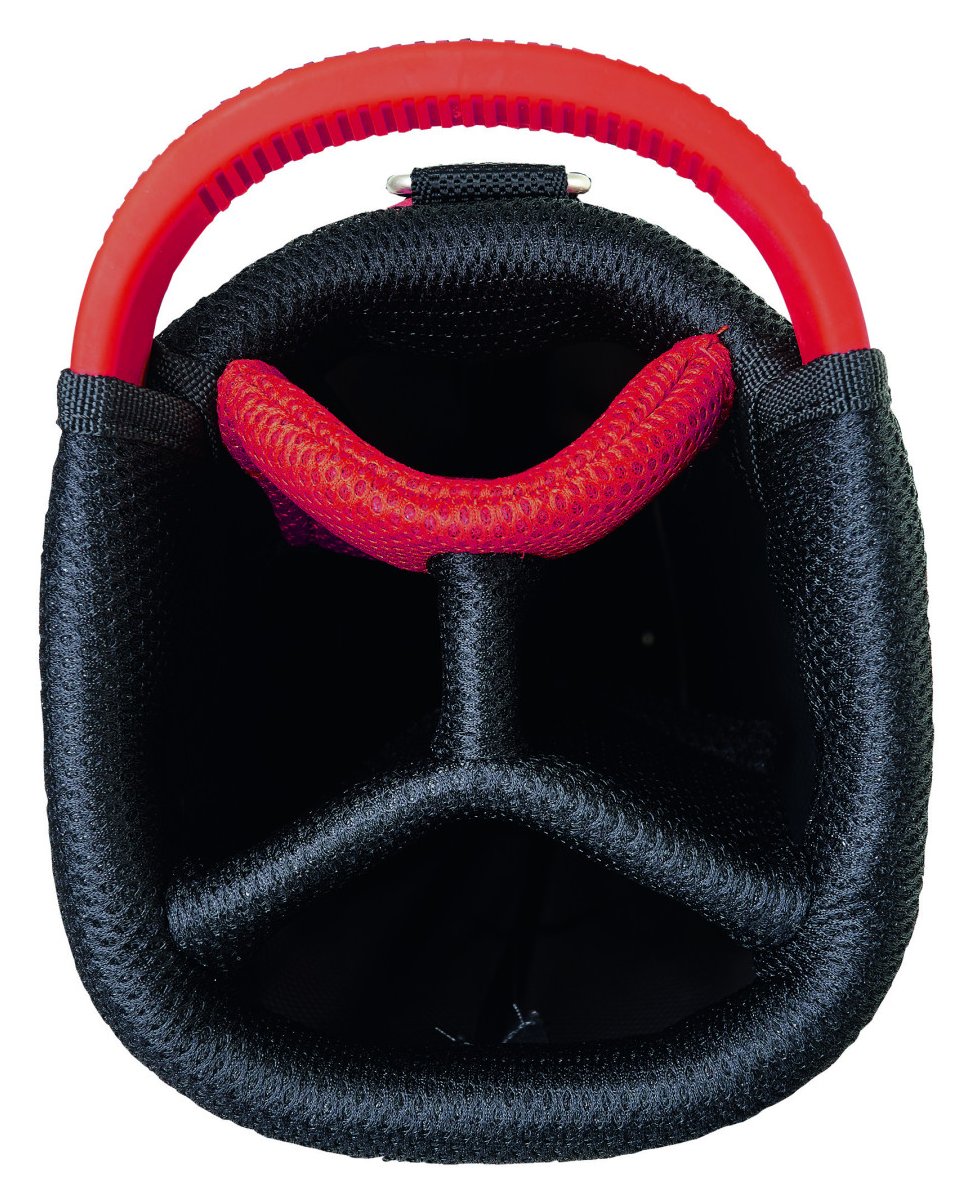Bennington EASY 4 Water Resistant Stand Bag, Schwarz/Weiß/Rot
