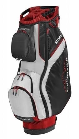 Sun Mountain CX1 Cartbag, rot/schwarz/weiss