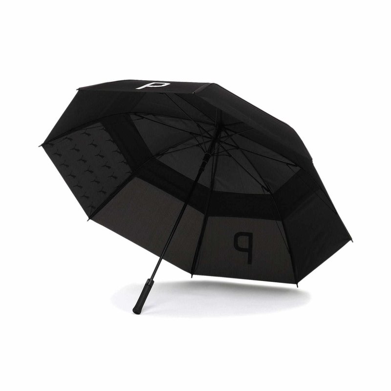 Puma Golf Puma 68" Enjoy Tour Double Canopy Regenschirm, schwarz