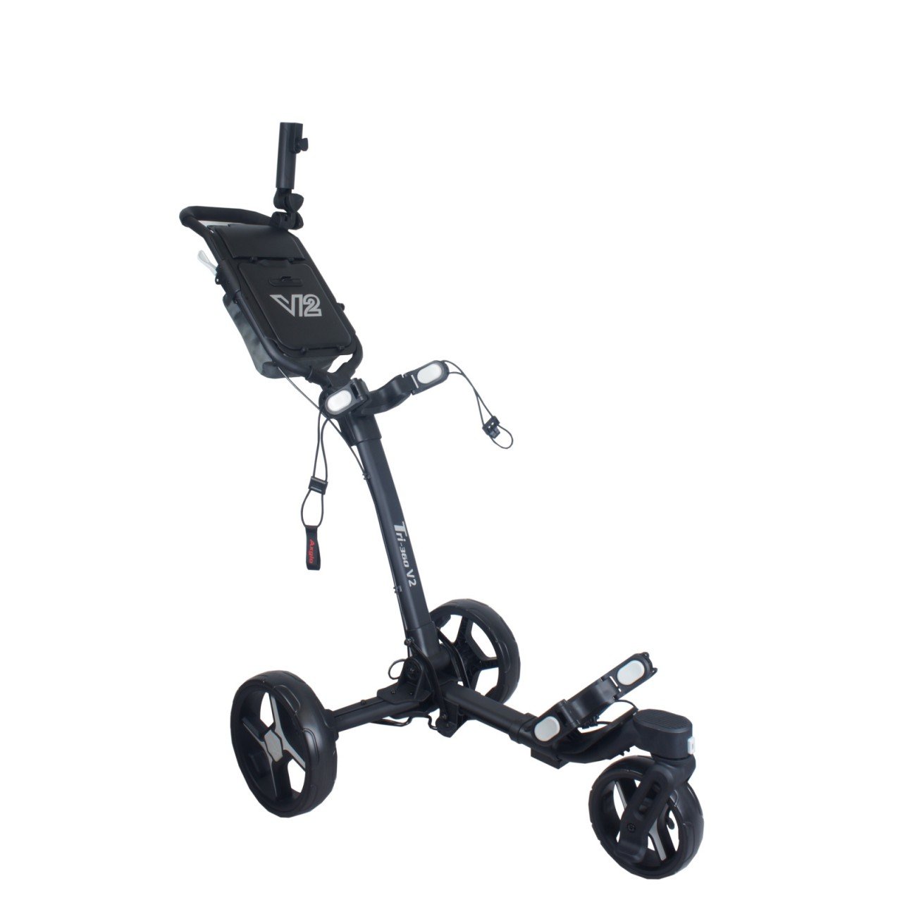 Axglo Tri-360 V2 Golf Trolley, schwarz/grau