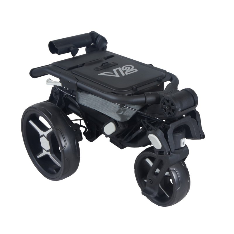 Axglo Tri-360 V2 Golf Trolley, schwarz/grau