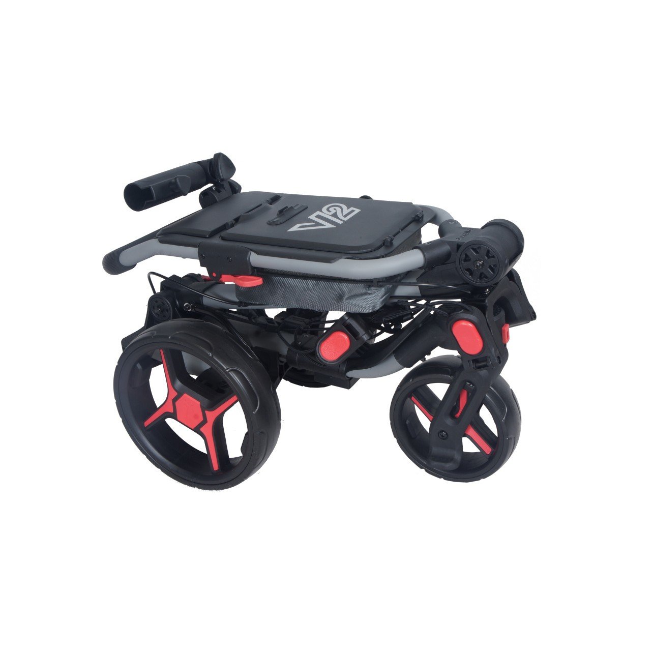 Axglo Tri-360 V2 Golf Trolley, grau/rot