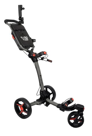 Axglo Tri-360 V2 Golf Trolley, grau/rot