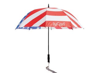 JuCad Teleskop-Golfschirm 68" mit Schirmstift, stars & stripes