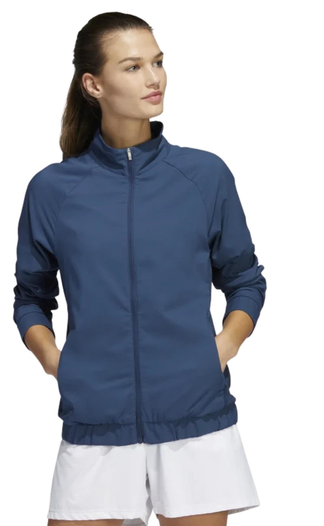 Adidas Essentials Full Zip Damenjacke, dunkelblau