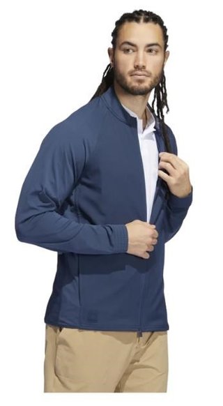 Adidas Go-To Recycled Materials Full-Zip Herrenjacke, dunkelblau