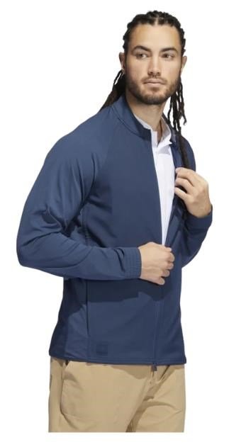Adidas Go-To Recycled Materials Full-Zip Herrenjacke, dunkelblau