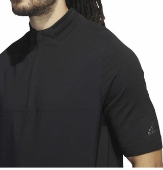Adidas Primeknit Statement 1/4 Zip Herren Sweatshirt, schwarz