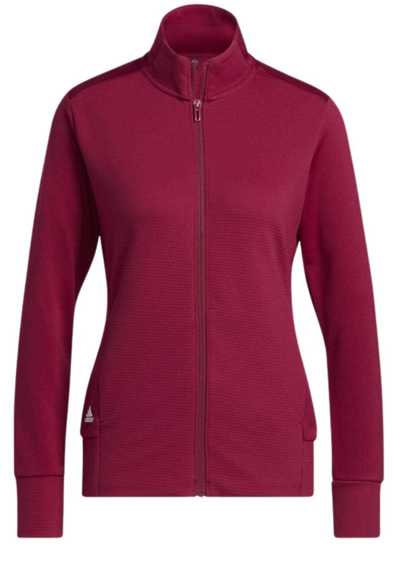 Adidas Textured Full-Zip Damen Sweatshirt, rot