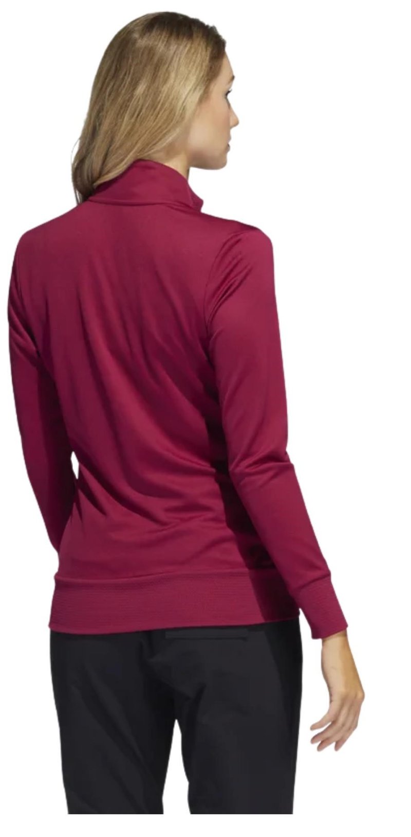 Adidas Textured Full-Zip Damen Sweatshirt, rot