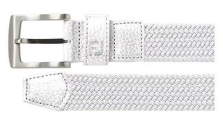 Damen Geflochtener Damen Stretchgürtel, weiss
