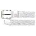 Damen Geflochtener Damen Stretchgürtel, weiss
