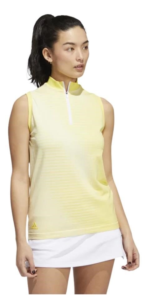 Adidas Primeknit Damen Poloshirt, gelb