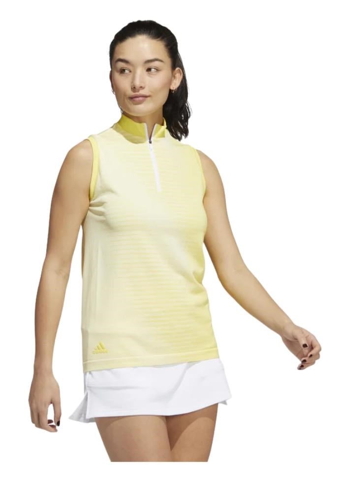Adidas Primeknit Damen Poloshirt, gelb