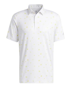 Adidas Ultimate 365 Allover Print Herren Poloshirt, weiss/gelb