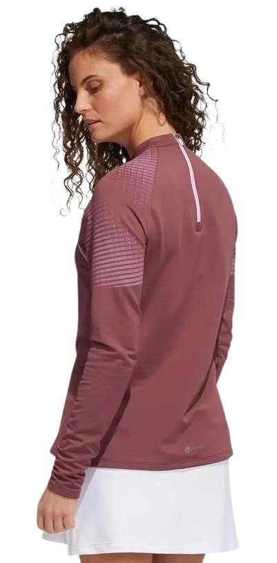 Adidas Cold Rdy Long Sleeve Top Mock Damen Sweatshirt, burgundy
