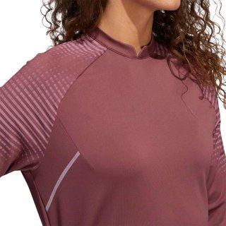 Adidas Cold Rdy Long Sleeve Top Mock Damen Sweatshirt, burgundy