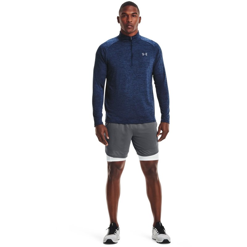 Under Armour Tech 2.0 1/2 Zip Herren Poloshirt, dunkelblau