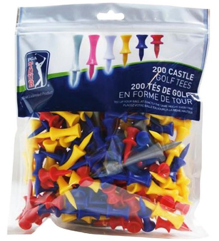 PGA Tour Plastiktees, 200 St. MIX COLOR