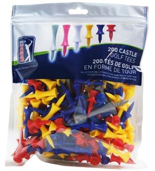 PGA Tour Plastiktees, 200 St. MIX COLOR