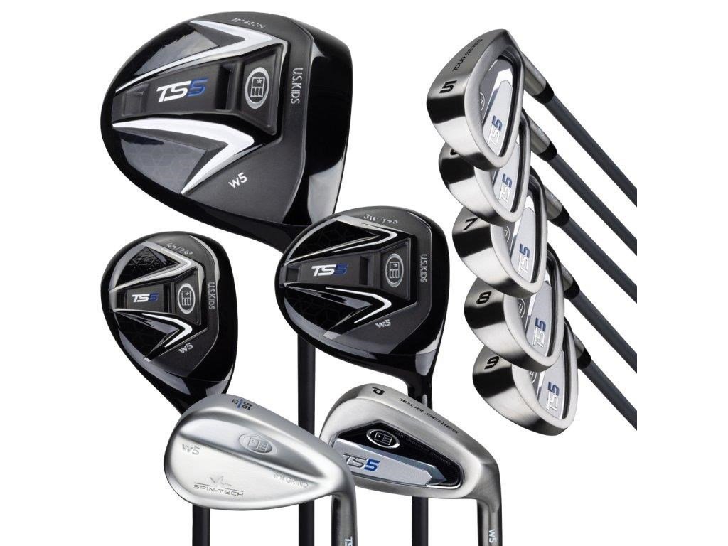 U.S. Kids Golf TS5-63 (160cm) 10-Club Junior Golfset, Graphit