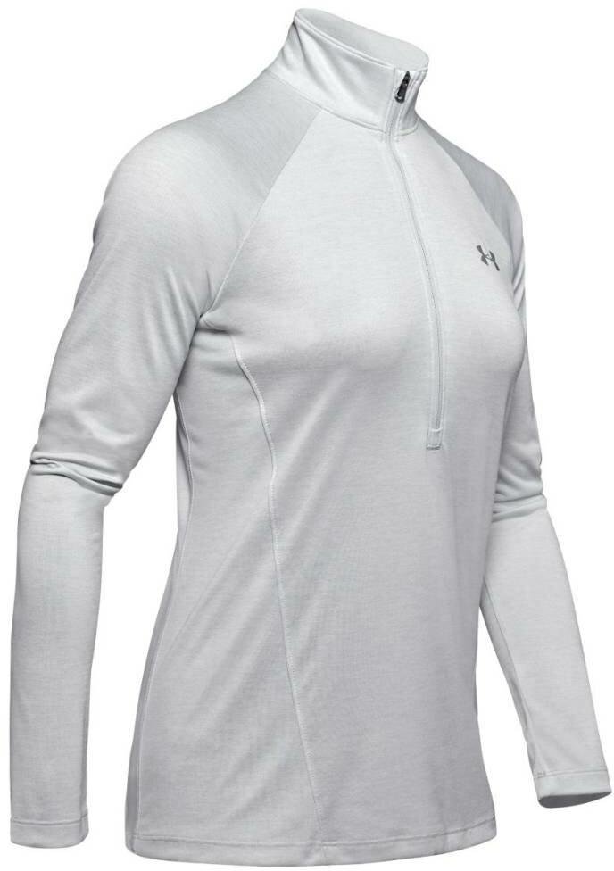 Under Armour New Tech 1/2 Zip Twist Damen Sweatshirt, grau