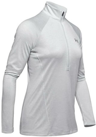 Under Armour New Tech 1/2 Zip Twist Damen Sweatshirt, grau