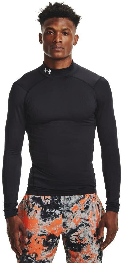 Under Armour ColdGear® Compression Mock Herren Winterkompressionsshirt, schwarz