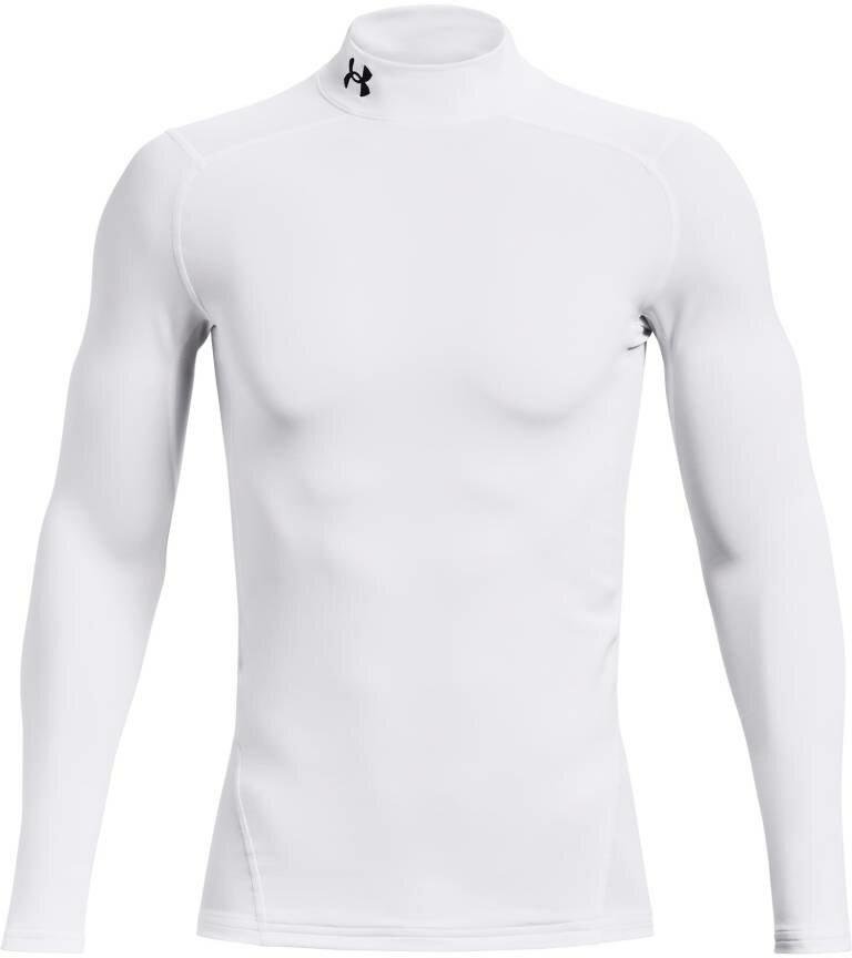 Under Armour ColdGear® Compression Mock Herren Winterkompressionsshirt, weiss