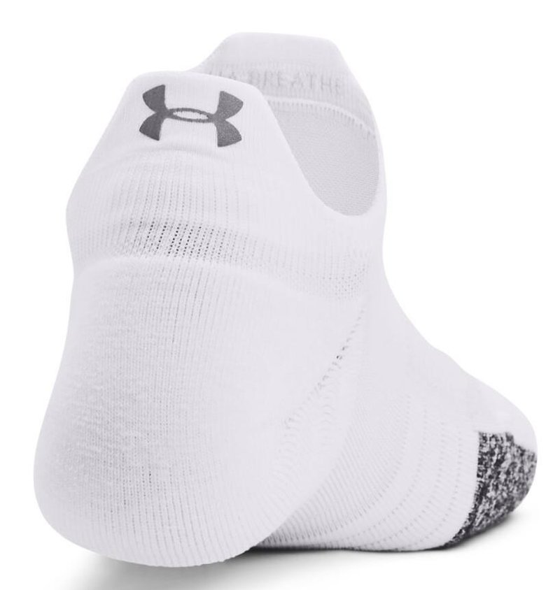 Under Armour Breathe 2 No Show Tab Damen Socken, weiss, 2 Paar