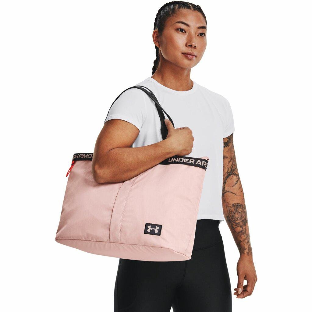 Under Armour Essentials Tote Sporttasche für Damen, Pink