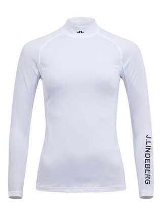 J.Lindeberg Asa Print Soft Compression Damen Kompressionshemd, weiss