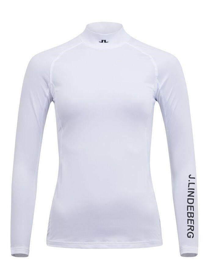 J.Lindeberg Asa Print Soft Compression Damen Kompressionshemd, weiss