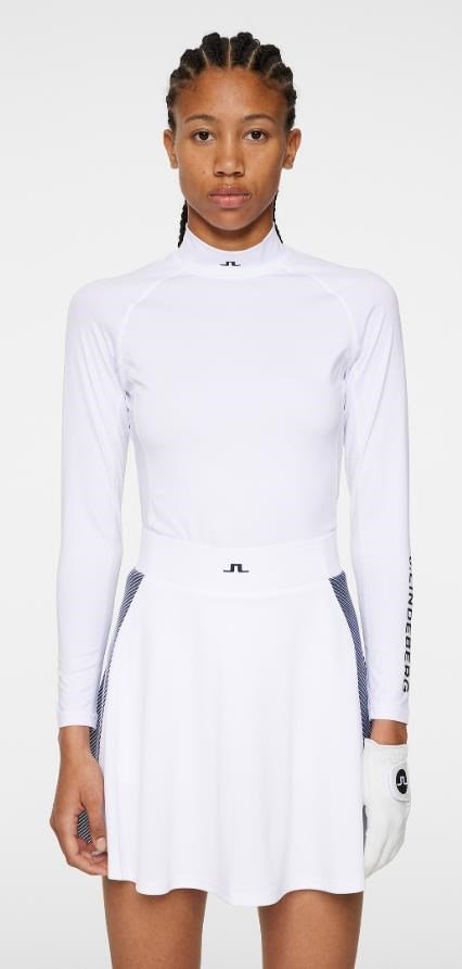 J.Lindeberg Asa Print Soft Compression Damen Kompressionshemd, weiss